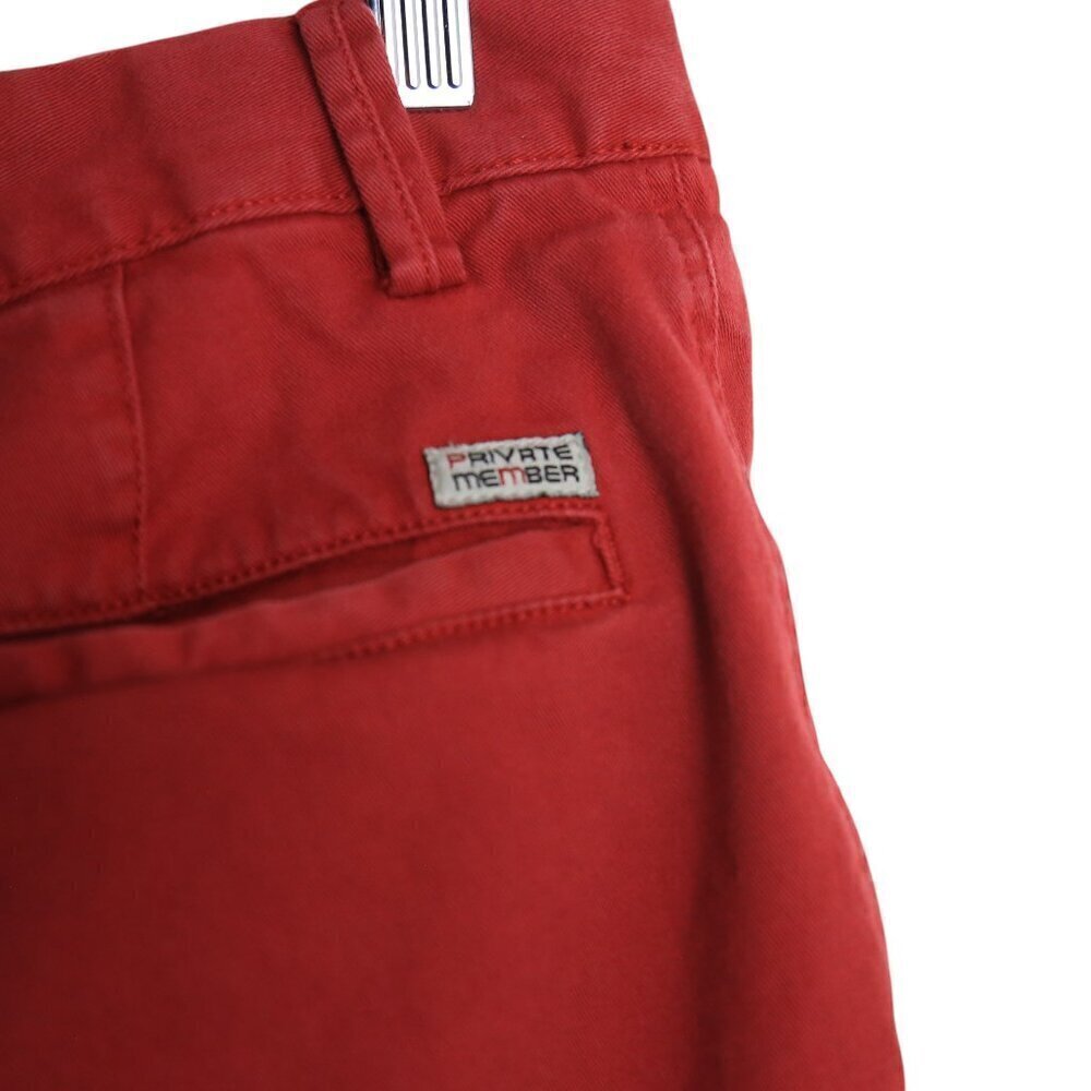 Vintage Private Member Chino Pants Striking Coral Salmon Red Men's Size 32 - Picture 5 of 8